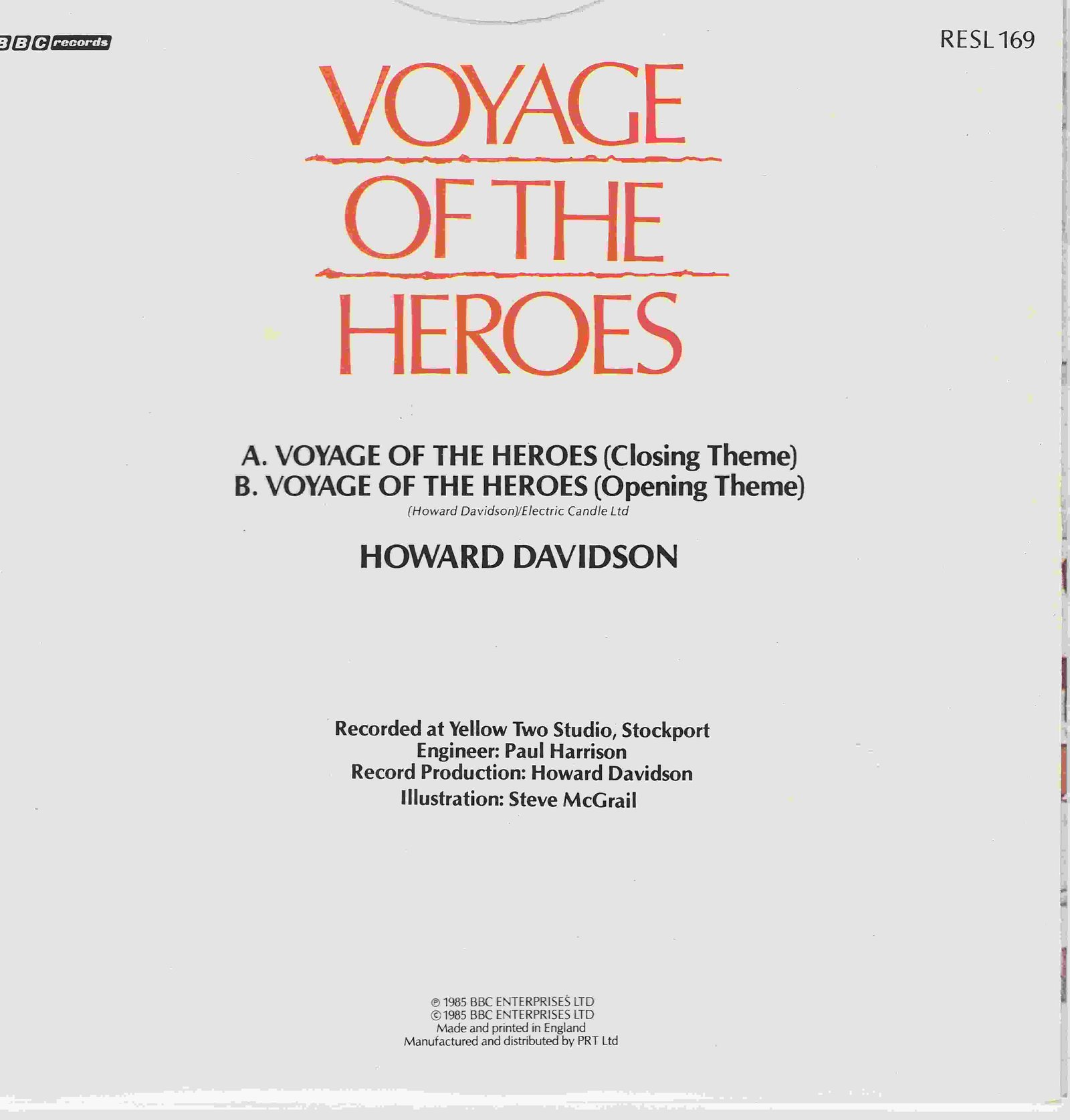 Back cover of RESL 169